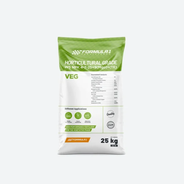 Formula 1 NPK Veg – NPK veg fertilizer USA with 4-7-25 formulation